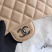 Chanel shoulder bag Apricot colour with white Silver buckle 1113 - 2