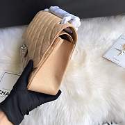 Chanel shoulder bag apricot colour with gold buckle 1113 - 6