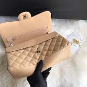Chanel shoulder bag apricot colour with gold buckle 1113 - 4