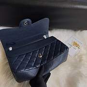 Chanel shoulder bag dark blue colour with Silver/gold buckle 1113 - 4