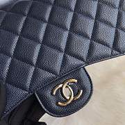 Chanel shoulder bag dark blue colour with Silver/gold buckle 1113 - 3