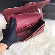 Chanel shoulder bag burgundy colour with white Silver buckle 1113 - 5