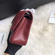 Chanel shoulder bag burgundy colour with gold buckle 1113 - 6