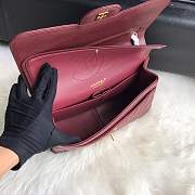 Chanel shoulder bag burgundy colour with gold buckle 1113 - 4