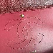 Chanel shoulder bag burgundy colour with gold buckle 1113 - 2
