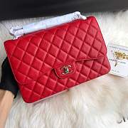 Chanel shoulder bag red colour with white silver buckle 1113 - 6