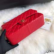 Chanel shoulder bag red colour with gold buckle 1113 - 4