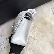 Chanel shoulder bag off-white colour with silver buckle 1113 - 4