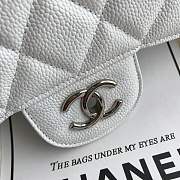 Chanel shoulder bag off-white colour with silver buckle 1113 - 5
