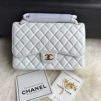 Chanel shoulder bag off-white colour with gold buckle 1113