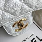 Chanel shoulder bag off-white colour with gold buckle 1113 - 3