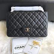 Chanel shoulder bag Black colour with silver buckle 1113 - 1