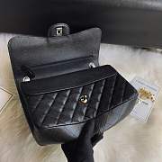 Chanel shoulder bag Black colour with silver buckle 1113 - 4