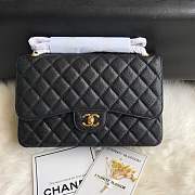 Chanel shoulder bag Black colour with gold buckle 1113 - 1