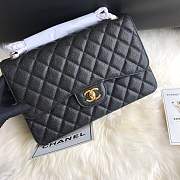 Chanel shoulder bag Black colour with gold buckle 1113 - 4