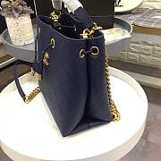 Chanel bucket bag blue colour with gold hardware AS0310 - 5