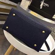Chanel bucket bag blue colour with gold hardware AS0310 - 6