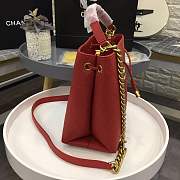 Chanel bucket bag red colour with gold hardware AS0310 - 5