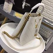 Chanel bucket bag white colour with gold hardware AS0310 - 3