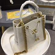 Chanel bucket bag white colour with gold hardware AS0310 - 5