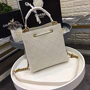 Chanel bucket bag white colour with gold hardware AS0310 - 6