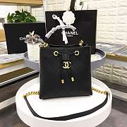 Chanel bucket bag black colour with gold hardware AS0310 - 6