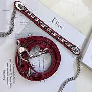 Mini Lady Dior bag size 17 CM &red color &silver hardware - 6