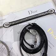 Mini Lady Dior bag size 17 CM &black color &silver hardware - 6