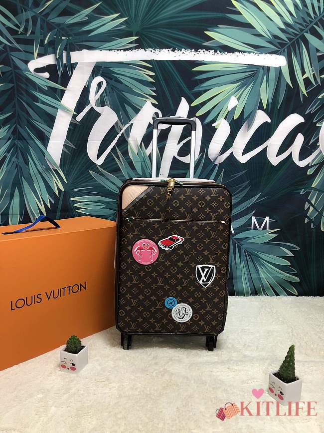 Louis Vuitton travel luggage wheel bag - 1
