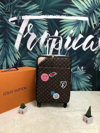 Louis Vuitton travel luggage wheel bag