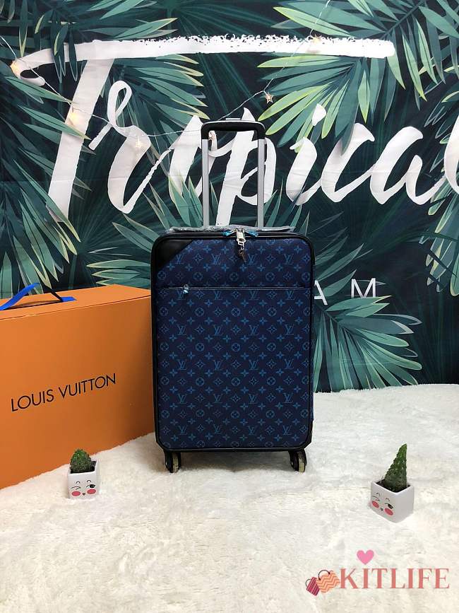 Louis Vuitton blue travel luggage box - 1