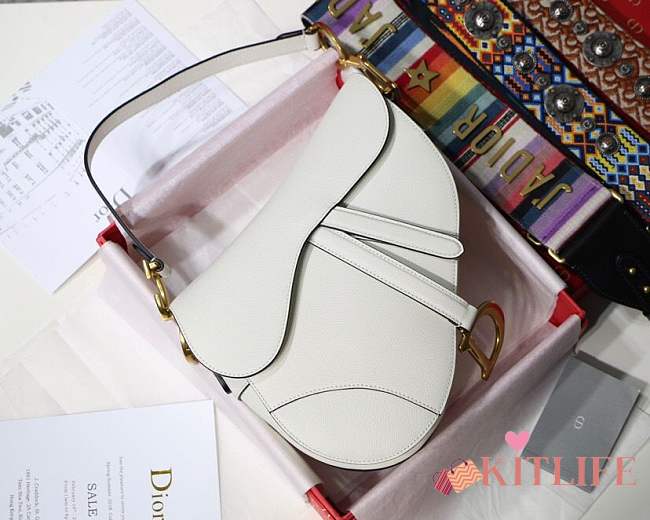 Dior Saddle bag white - 1