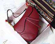 Dior Saddle bag burgundy - 1