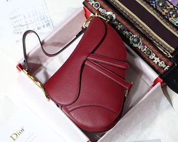 Dior Saddle bag burgundy