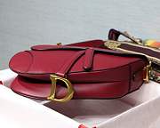 Dior Saddle bag burgundy - 4