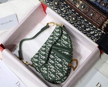 Dior mini Saddle bag Green