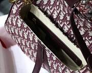Dior saddle bag Monogram burgundy - 2