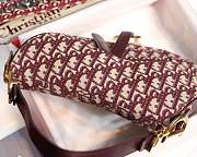 Dior saddle bag Monogram burgundy - 3