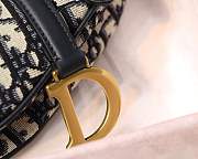 Dior mini saddle bag Monogram blue - 5