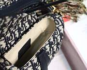 Dior mini saddle bag Monogram blue - 2