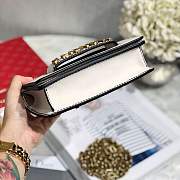Dior White J'adior Flap Bag with Chain - 3