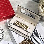 Dior White J'adior Flap Bag with Chain - 4