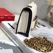 Dior White J'adior Flap Bag with Chain - 5