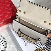 Dior White J'adior Flap Bag with Chain - 6