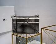 Dior Medium Diorama Bag silver gray - 3