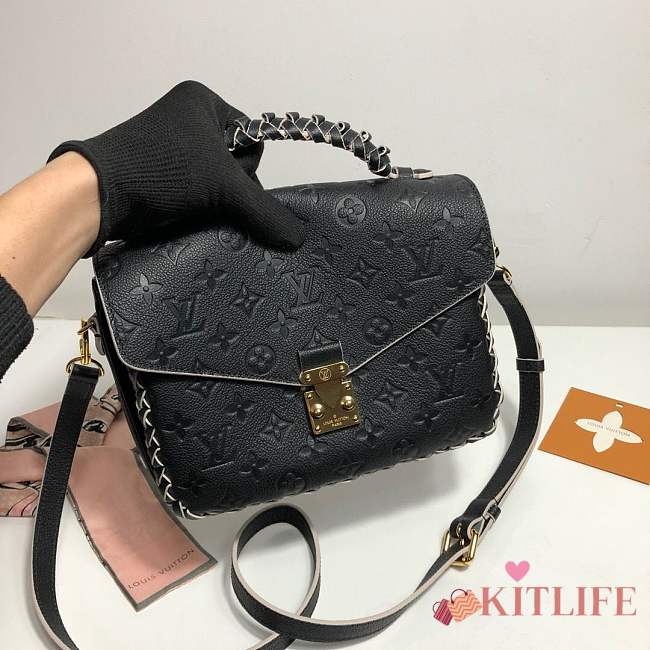 Louis Vuitton Monogram Empreinte Pochette Metis M43941 Black - 1