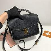 Louis Vuitton Monogram Empreinte Pochette Metis M43941 Black - 3