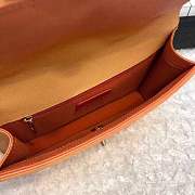 Chanel Flap Grained Calfskin Bag Orange AS0062 - 3