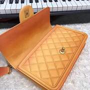 Chanel Flap Grained Calfskin Bag Orange AS0062 - 6