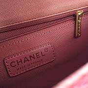 Chanel Flap Grained Calfskin Bag pink AS0062 - 5